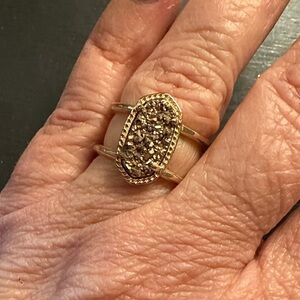 Kendra Scott Gold Textured Ring